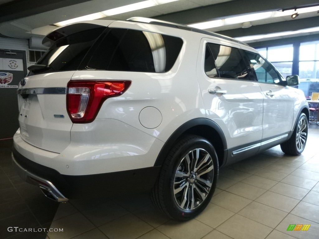 2017 Explorer Platinum 4WD - White Platinum / Medium Soft Ceramic photo #7