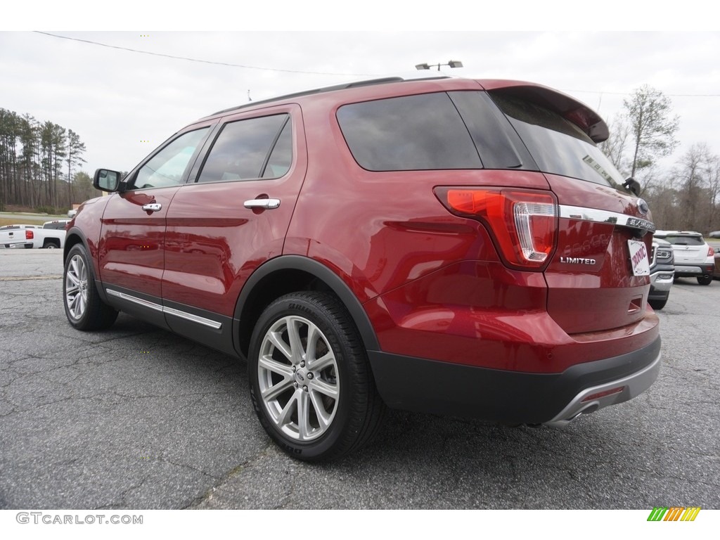 2016 Explorer Limited - Ruby Red Metallic Tri-Coat / Medium Light Camel photo #5