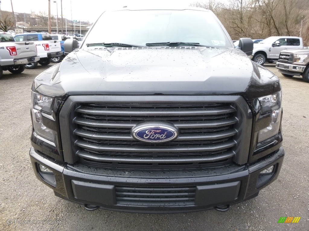 2017 F150 XLT SuperCab 4x4 - Shadow Black / Black Special Edition Package photo #7