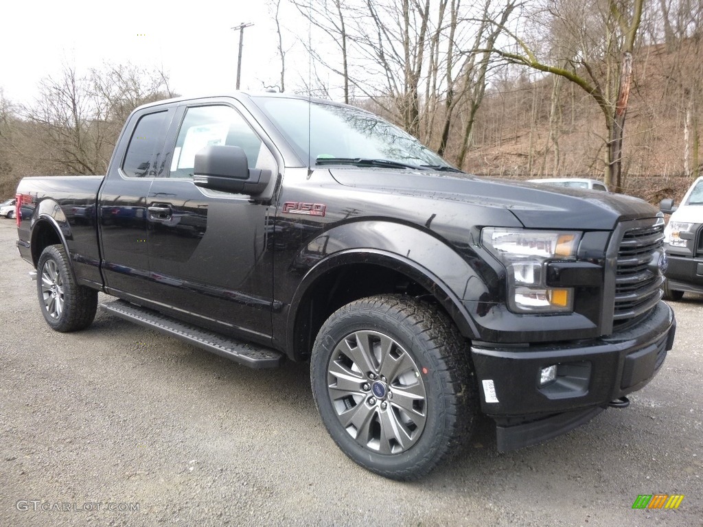 2017 F150 XLT SuperCab 4x4 - Shadow Black / Black Special Edition Package photo #8