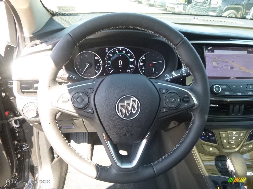 2017 Buick Envision Premium AWD Ebony Steering Wheel Photo #119460411