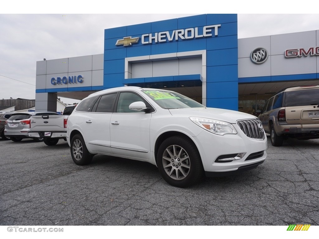 2016 Enclave Leather - Summit White / Light Titanium/Dark Titanium photo #1