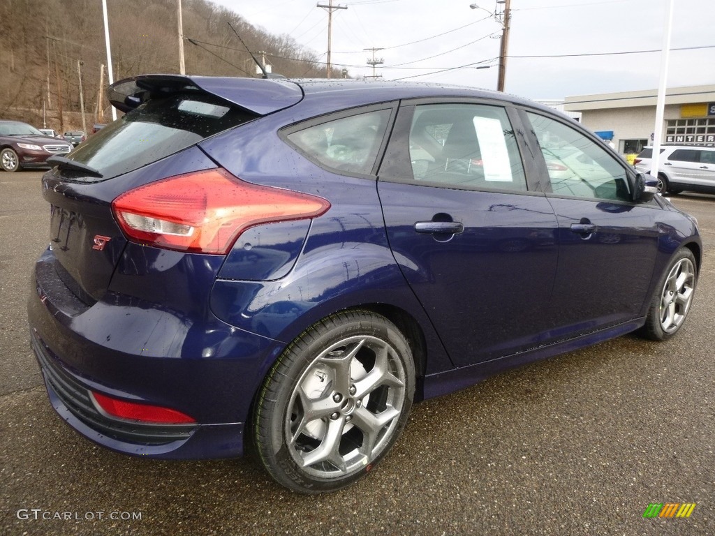 2017 Focus ST Hatch - Kona Blue / Charcoal Black photo #2