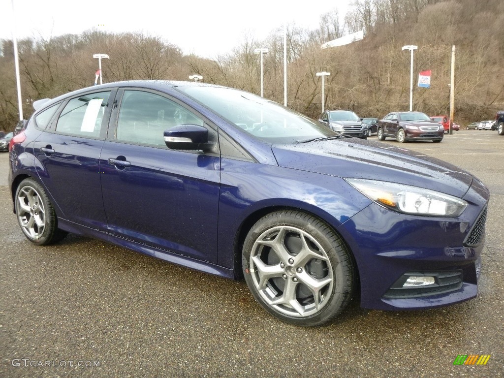 2017 Focus ST Hatch - Kona Blue / Charcoal Black photo #10