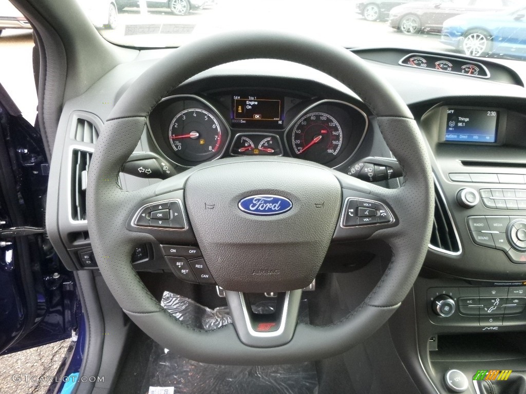 2017 Focus ST Hatch - Kona Blue / Charcoal Black photo #17