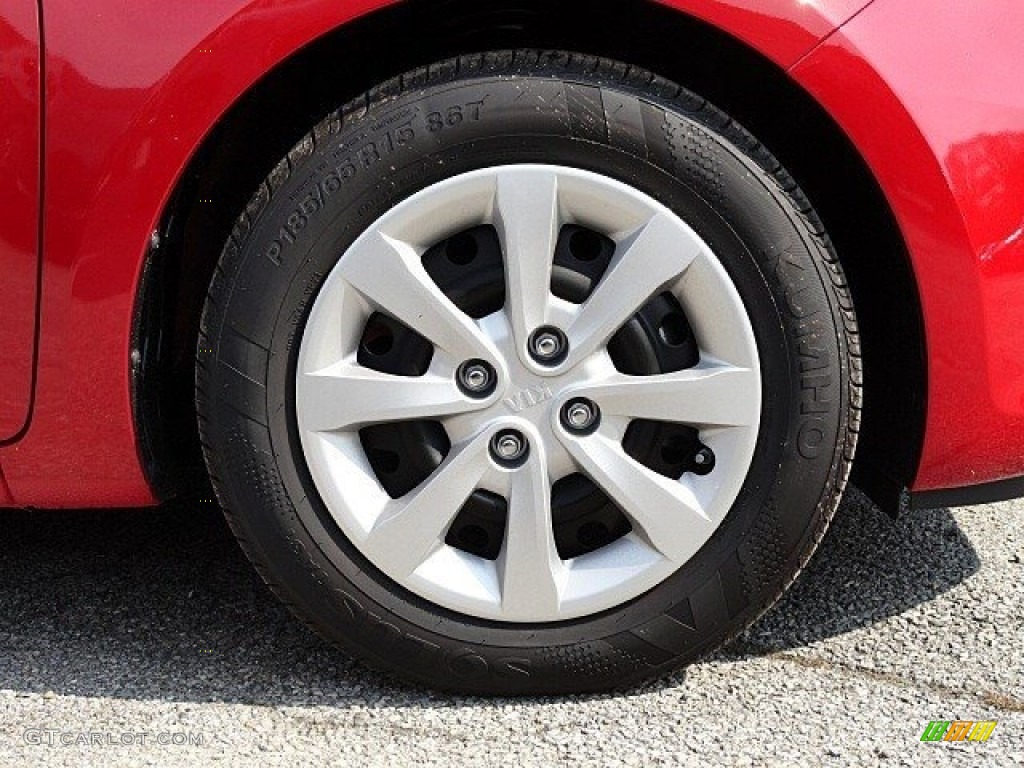 2017 Rio LX Sedan - Signal Red / Black photo #7