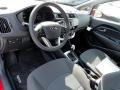Black 2017 Kia Rio LX Sedan Interior Color