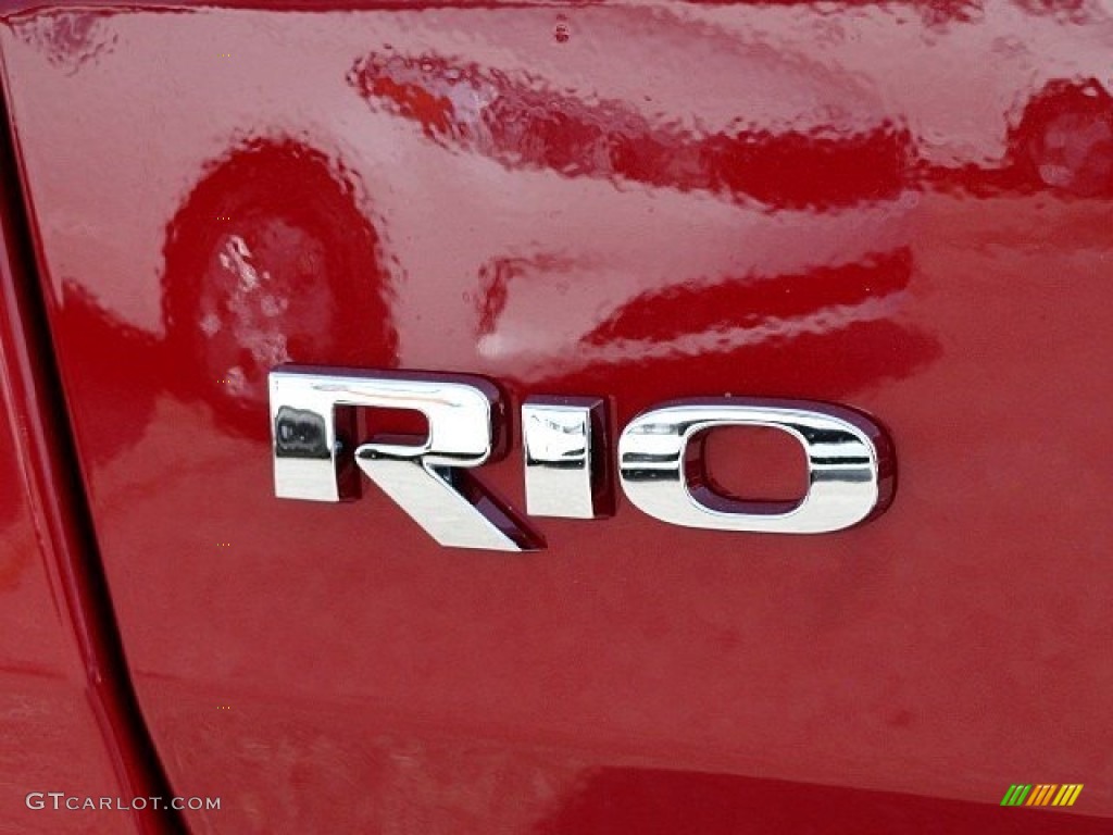2017 Rio LX Sedan - Signal Red / Black photo #23