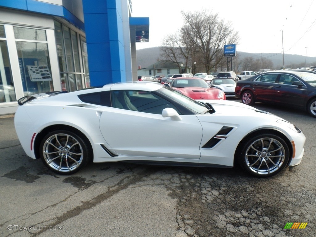 2017 Corvette Grand Sport Coupe - Arctic White / Gray photo #4