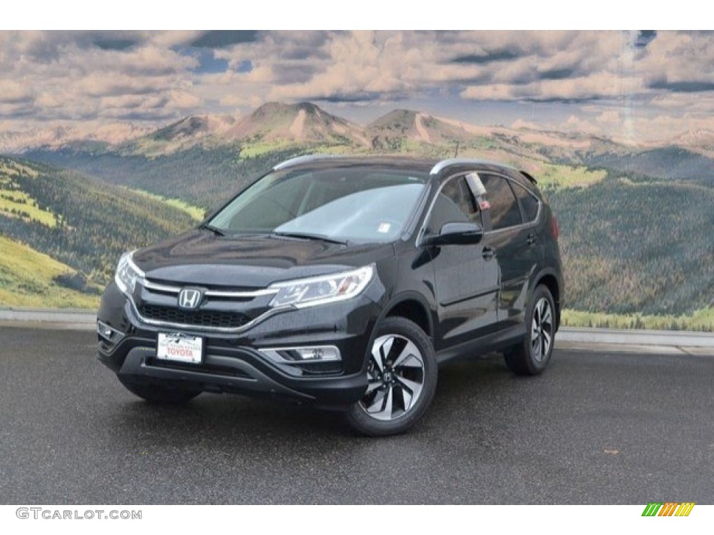 2016 CR-V Touring AWD - Crystal Black Pearl / Black photo #5