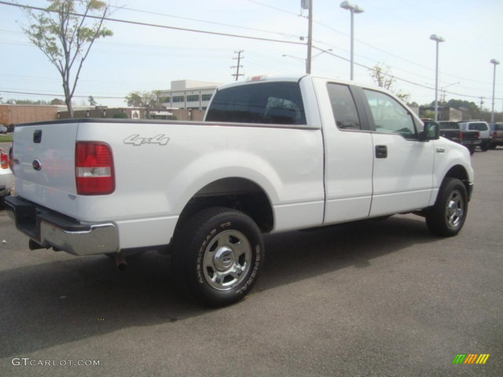 2006 F150 XLT SuperCab 4x4 - Oxford White / Medium Flint photo #5