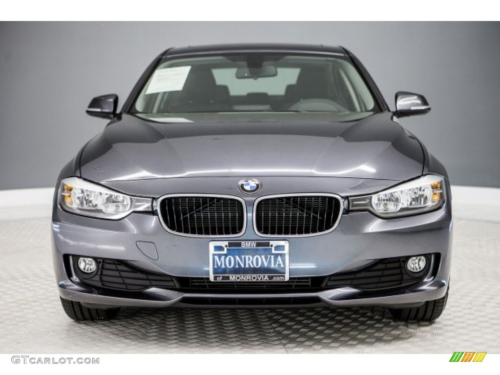 2014 3 Series 320i Sedan - Mineral Grey Metallic / Black photo #2