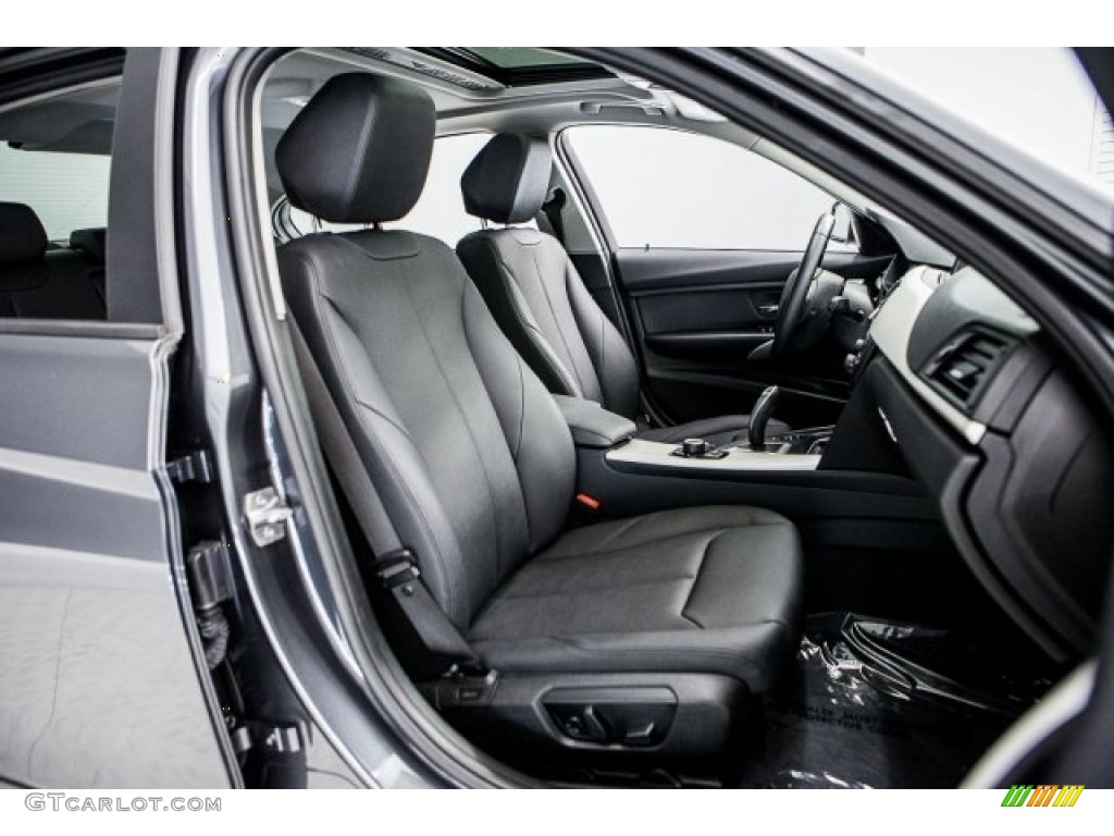 2014 3 Series 320i Sedan - Mineral Grey Metallic / Black photo #6