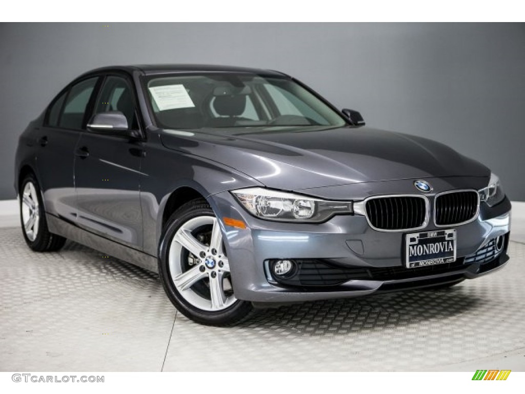 2014 3 Series 320i Sedan - Mineral Grey Metallic / Black photo #12