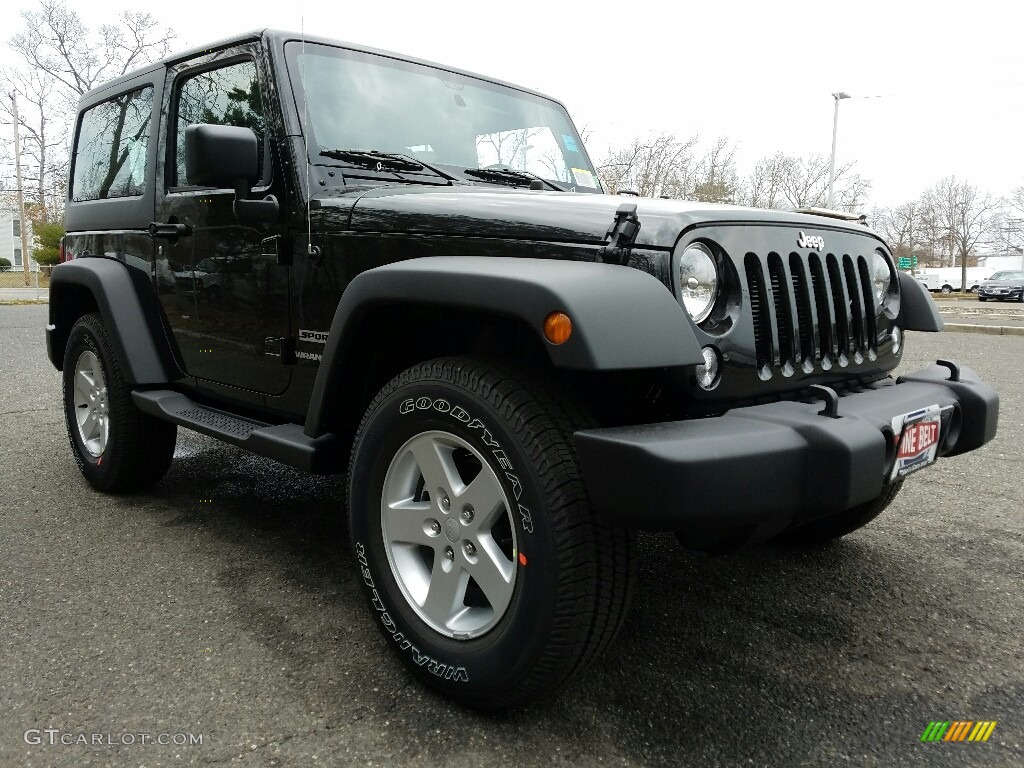 2017 Wrangler Sport 4x4 - Black / Black photo #1