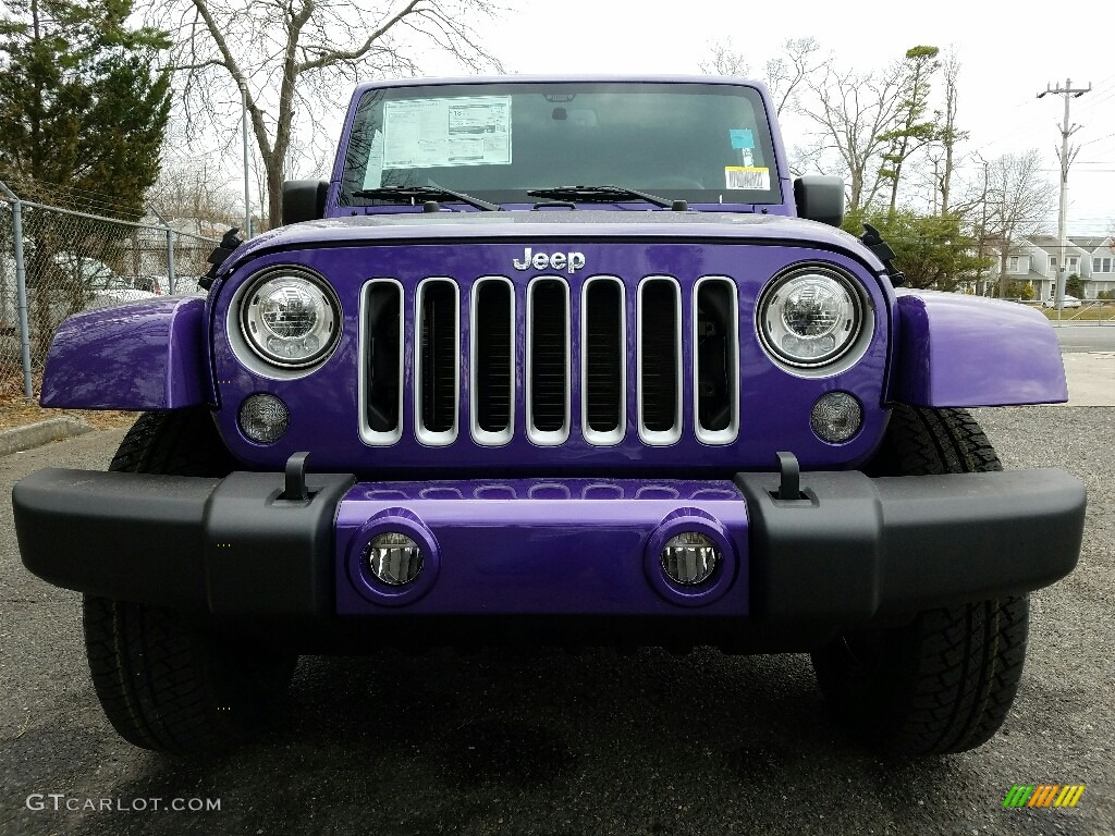 2017 Wrangler Unlimited Sahara 4x4 - Extreme Purple / Black photo #2