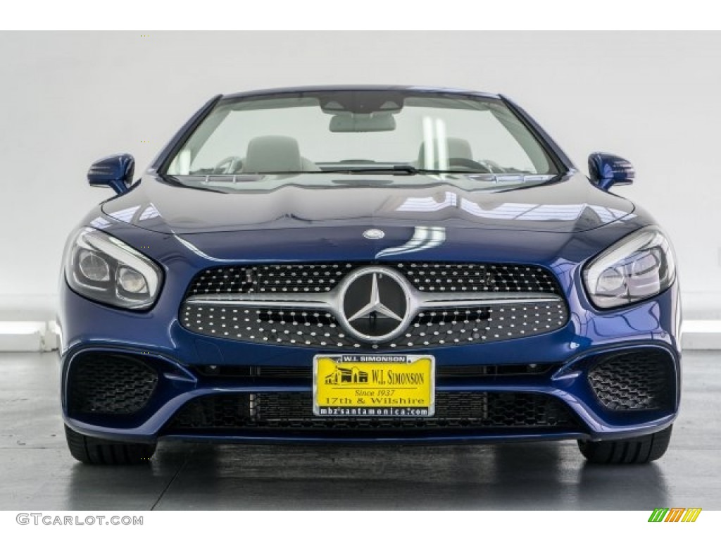 2017 SL 450 Roadster - Brilliant Blue Metallic / Crystal Grey/Black photo #2