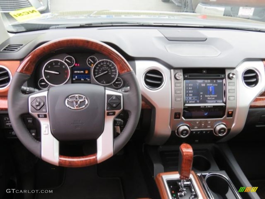2017 Toyota Tundra 1794 CrewMax 1794 Edition Black/Brown Dashboard Photo #119478652