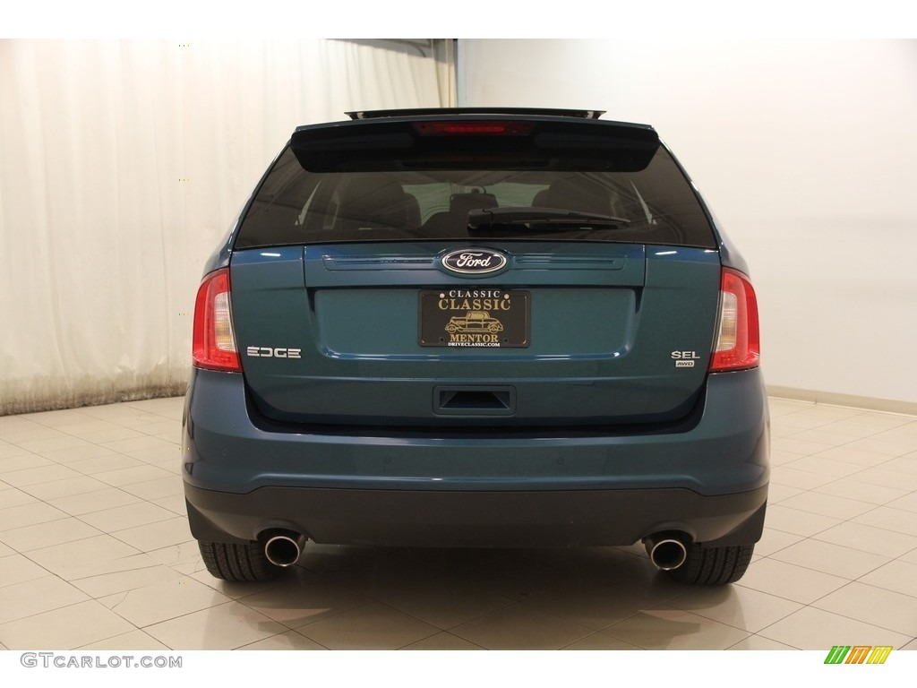 2011 Edge SEL AWD - Mediterranean Blue Metallic / Medium Light Stone photo #18