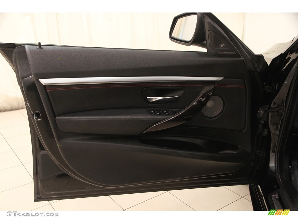 2014 3 Series 328i xDrive Gran Turismo - Black Sapphire Metallic / Coral Red/Black photo #5