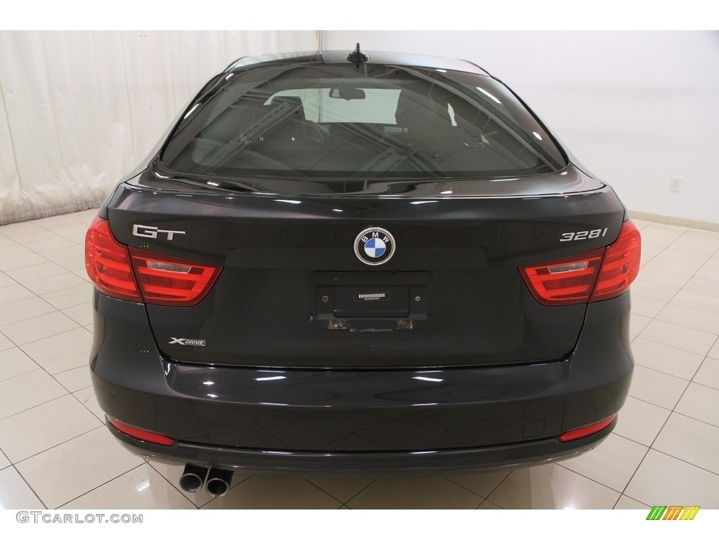 2014 3 Series 328i xDrive Gran Turismo - Black Sapphire Metallic / Coral Red/Black photo #29