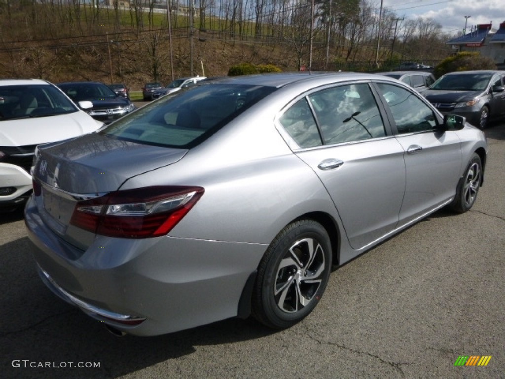 2017 Accord LX Sedan - Lunar Silver Metallic / Gray photo #4