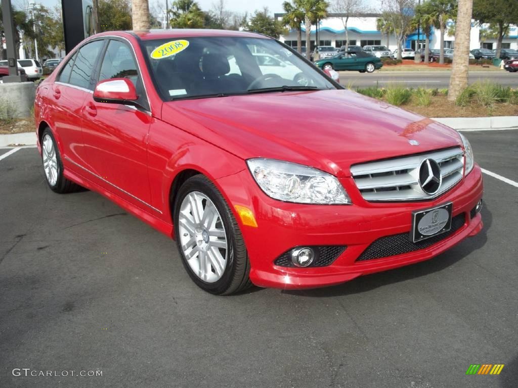 2008 C 300 Sport - Mars Red / Black photo #1