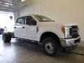 Oxford White 2017 Ford F350 Super Duty XL Crew Cab 4x4 Chassis Exterior