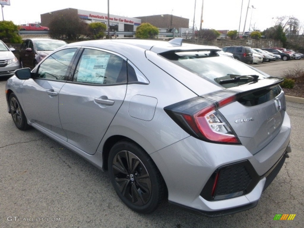 2017 Civic EX-L Navi Hatchback - Lunar Silver Metallic / Black photo #2