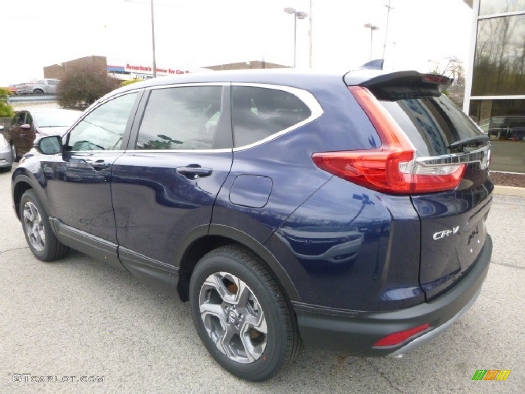 2017 CR-V EX-L AWD - Obsidian Blue Pearl / Gray photo #2