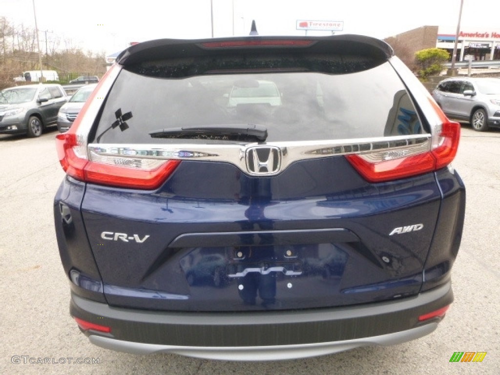 2017 CR-V EX-L AWD - Obsidian Blue Pearl / Gray photo #3