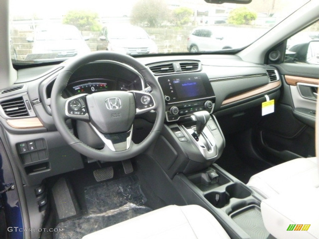 2017 CR-V EX-L AWD - Obsidian Blue Pearl / Gray photo #10