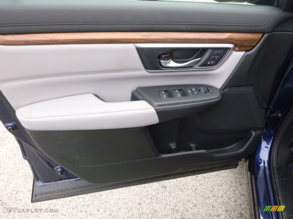 2017 CR-V EX-L AWD - Obsidian Blue Pearl / Gray photo #11