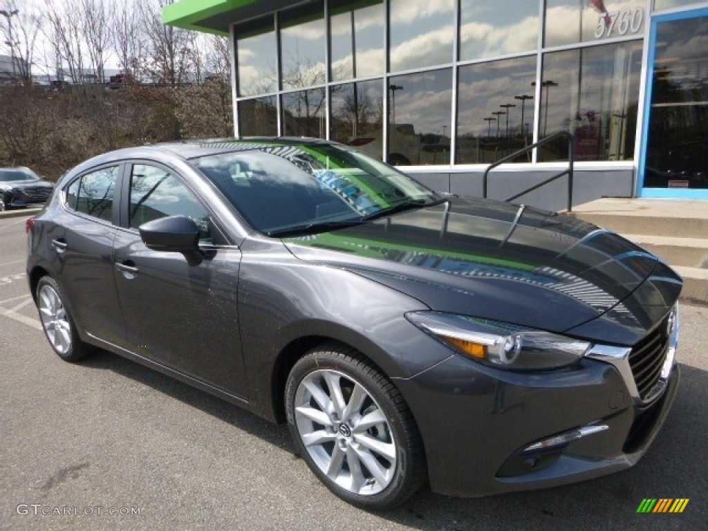 Machine Gray Metallic 2017 Mazda MAZDA3 Grand Touring 5 Door Exterior Photo #119488254