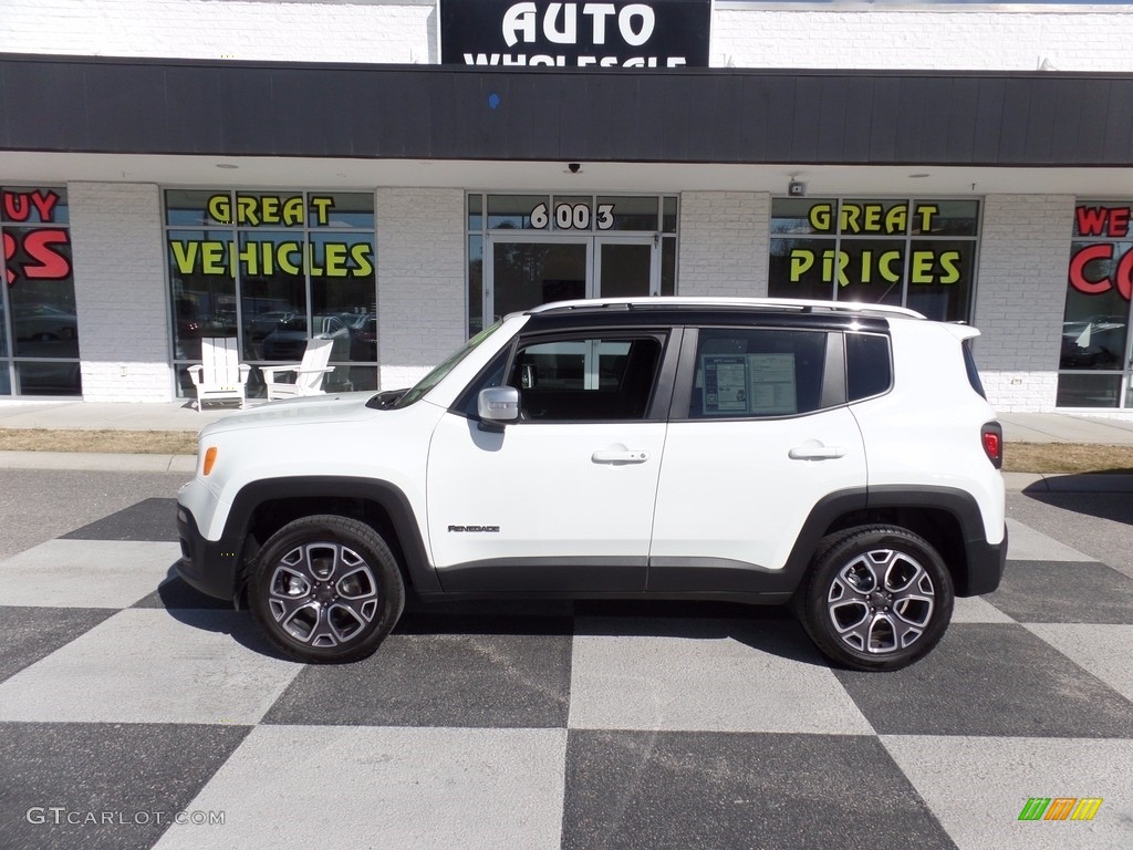 2016 Renegade Limited 4x4 - Alpine White / Black photo #1