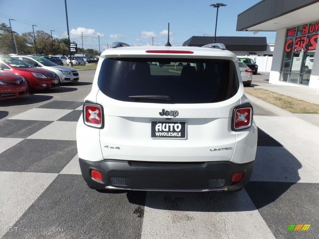 2016 Renegade Limited 4x4 - Alpine White / Black photo #4