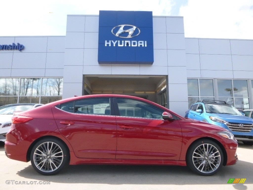 2017 Elantra Sport - Red / Black photo #1