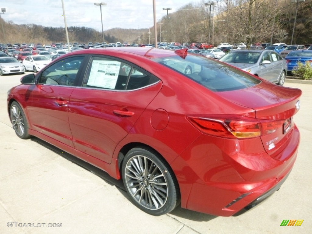 2017 Elantra Sport - Red / Black photo #5