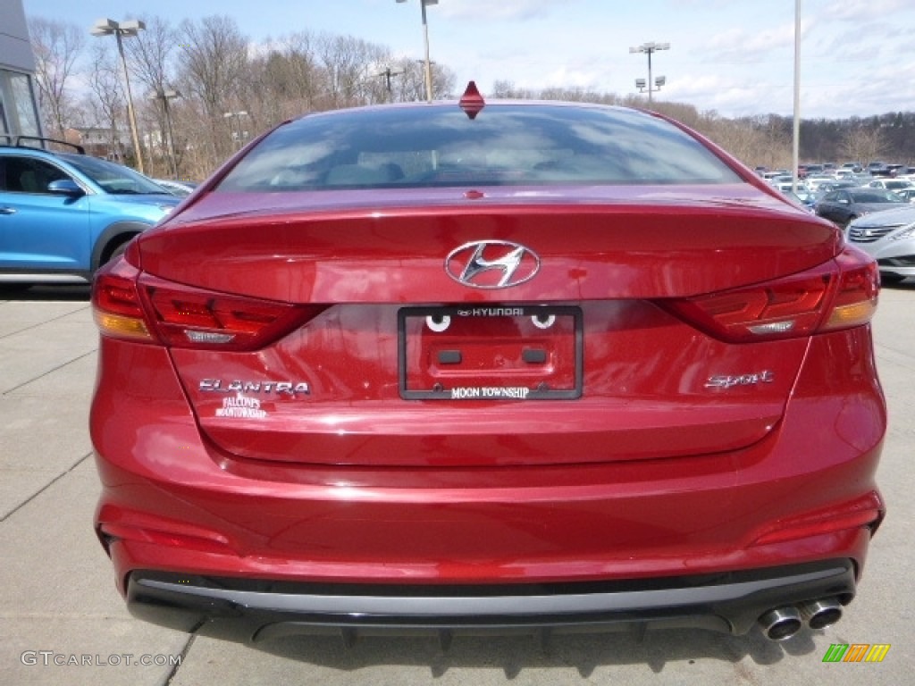 2017 Elantra Sport - Red / Black photo #6