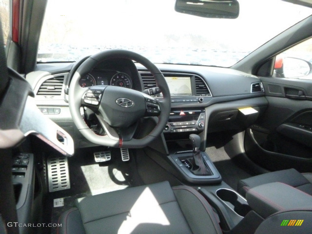 2017 Elantra Sport - Red / Black photo #8