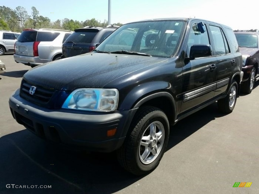 2001 CR-V EX 4WD - Nighthawk Black Pearl / Dark Gray photo #1