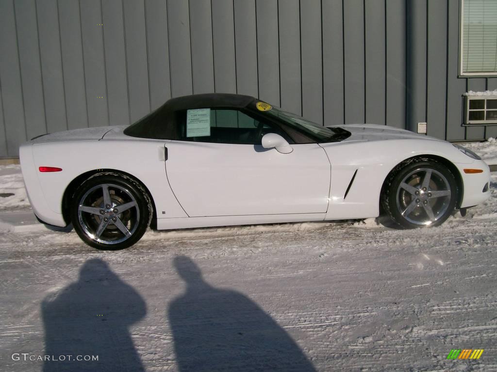 2008 Corvette Convertible - Arctic White / Ebony photo #2