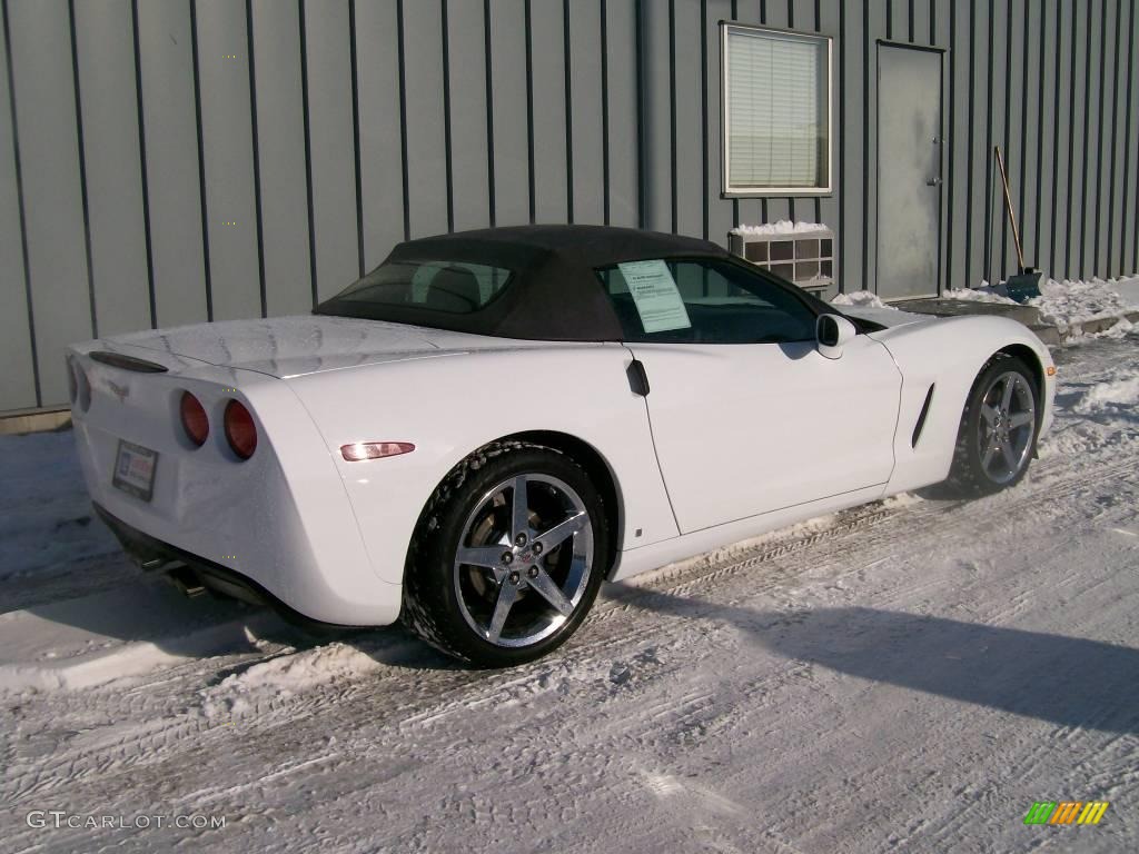2008 Corvette Convertible - Arctic White / Ebony photo #3