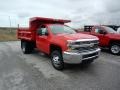 2017 Red Hot Chevrolet Silverado 3500HD Work Truck Regular Cab 4x4  photo #3