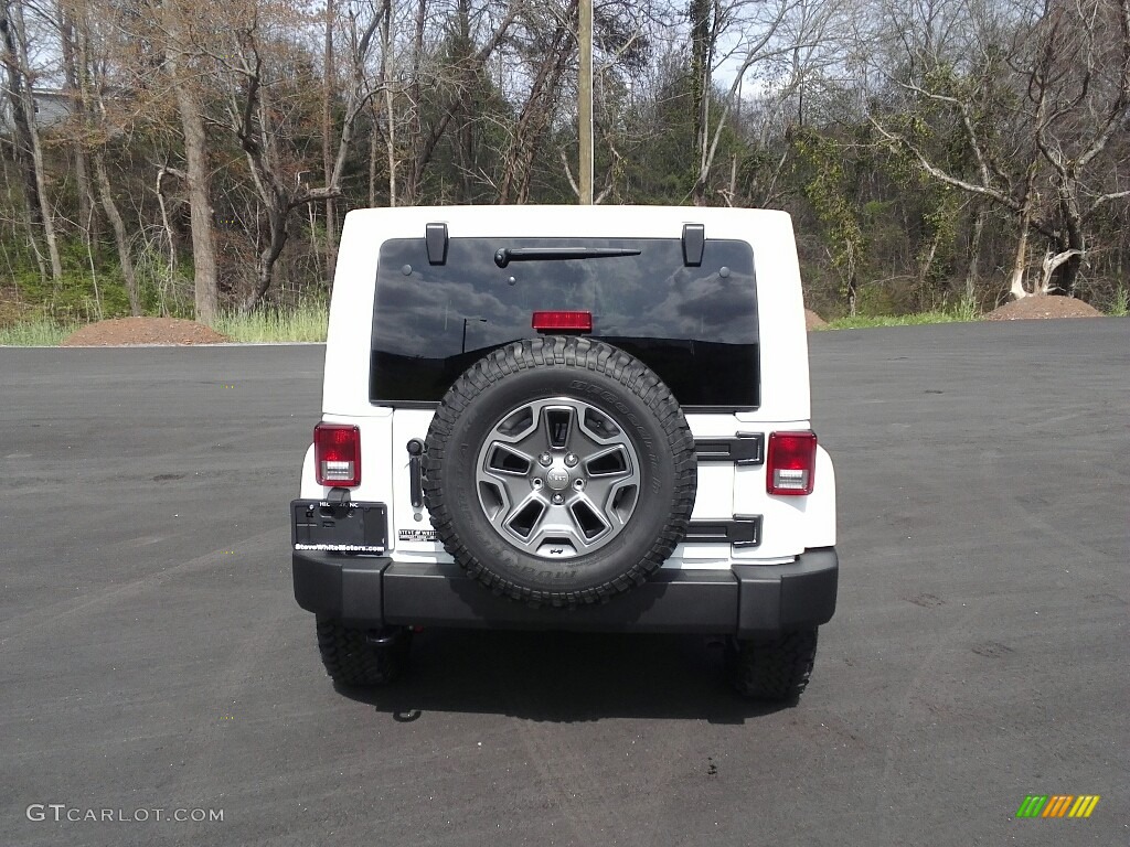 2017 Wrangler Unlimited Rubicon 4x4 - Bright White / Black photo #7