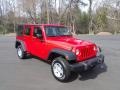 2017 Firecracker Red Jeep Wrangler Unlimited Sport 4x4  photo #4