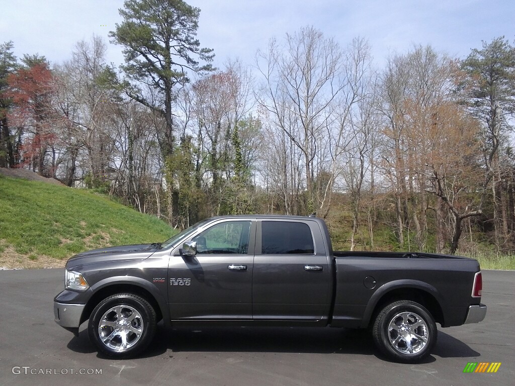 2017 1500 Laramie Crew Cab 4x4 - Granite Crystal Metallic / Canyon Brown/Light Frost Beige photo #1