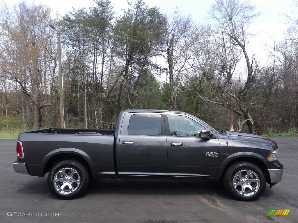 2017 1500 Laramie Crew Cab 4x4 - Granite Crystal Metallic / Canyon Brown/Light Frost Beige photo #10