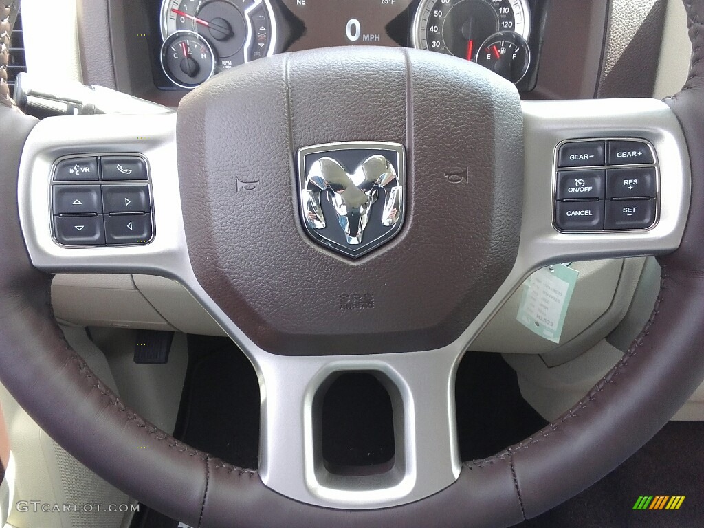 2017 1500 Laramie Crew Cab 4x4 - Granite Crystal Metallic / Canyon Brown/Light Frost Beige photo #12