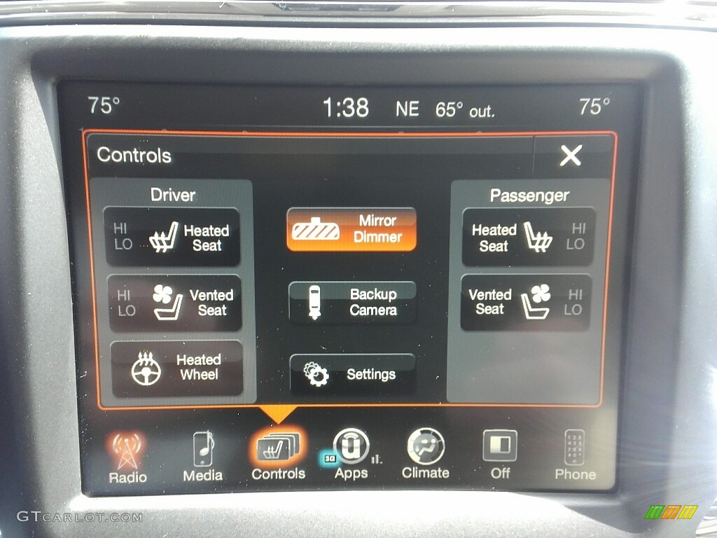 2017 Ram 1500 Laramie Crew Cab 4x4 Controls Photo #119500977